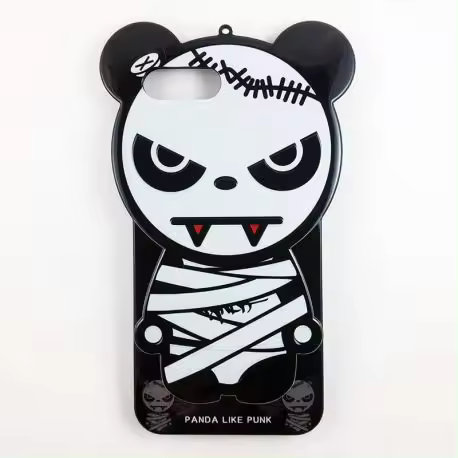 Generica Funda TPU Oso Panda Punk Halloween para Iphone 7 Plus / 8 Plus - 1