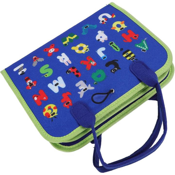 Tablero de Actividades Sensoriales para Niños – Libro Ocupado de Fieltro Educativo – Juguete Montessori para Aprender Jugando – Ideal para Viajes y Preescolar - Azul o Rosa