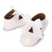 Zapatos De Princesa Para Bebé Niña En Lace Blanca Mocasines Con Lazo Y Borde Antideslizante De Goma Primera Calzado Para Caminar - details 142