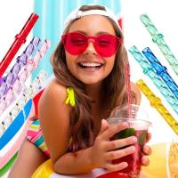 ECOZEN Tazas Reutilizables De Fiesta Plásticas Con Hebilla De Gran Calibre Para Niños Suministros De Bebida Multicolor - details 5