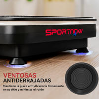 SPORTNOW Plataforma Vibratoria, 99 Velocidades, 3 Programas, Plataforma Vibración Muscular con Altavoz Bluetooth, Pantalla LED, Luces, Mando a Distancia, Bandas Elásticas, para Hacer Ejercicio en Casa - details 7