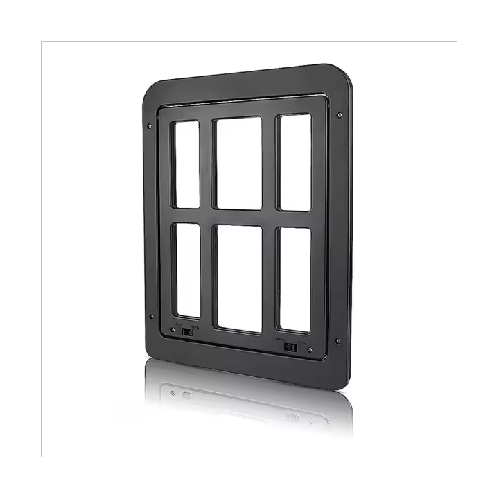 Puerta de Red de Mosca para Mascotas con Imán Fácil Instalación para Gatos/ Perros Negra Normal Producto de China para Juegos Recomendado hasta 2 Años - 1