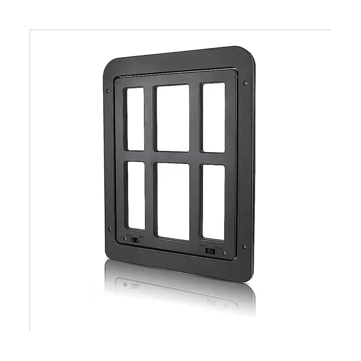 Puerta de Red de Mosca para Mascotas con Imán Fácil Instalación para Gatos/ Perros Negra Normal Producto de China para Juegos Recomendado hasta 2 Años - 1