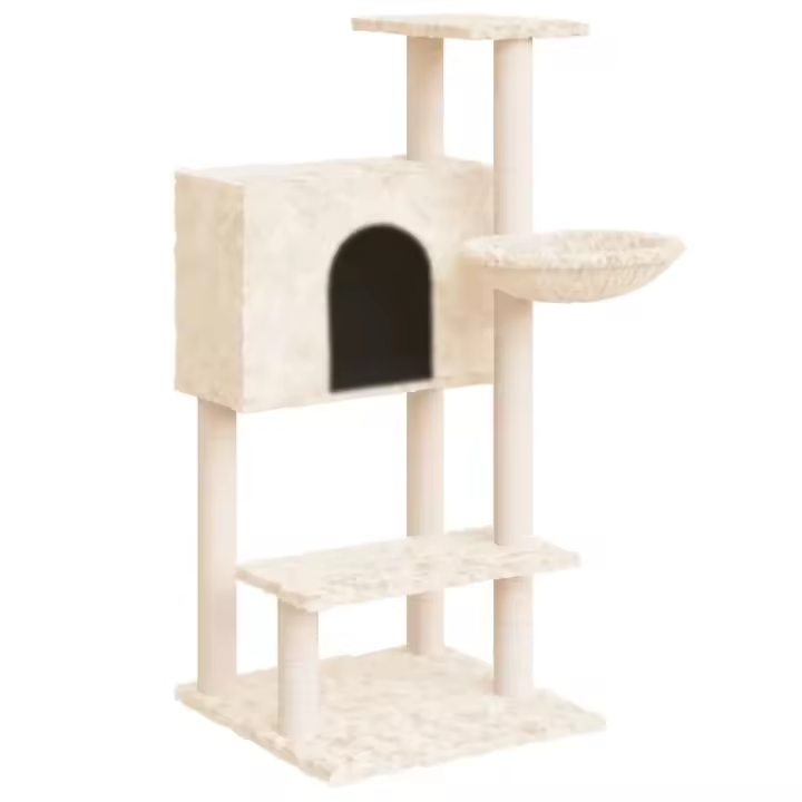 Rascador para Gatos with postes de crema de ISAL 108,5 cm - 1