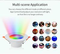Lámpara De Techo LED Inteligente Tuya Compatible Con App Bluetooth Dimmable RGB 220V Control Remoto RF Grupal 1-6 Pack 75-105mm Para Foyer - details 1