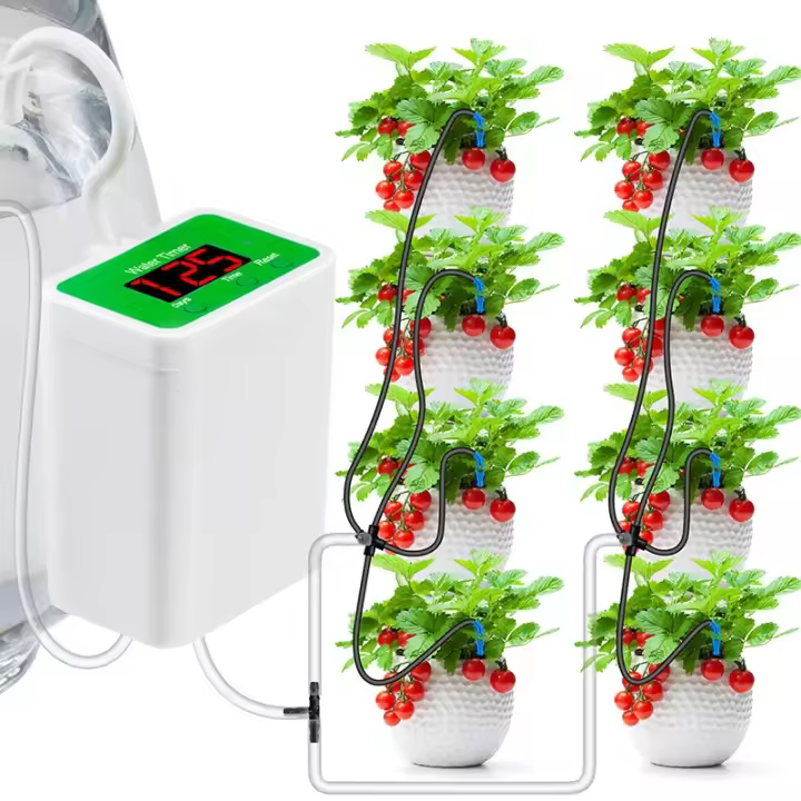 Dispositivo De Riego Por Drip Inteligente AISITIN Para Jardín Y Plantas En Maceta Tiempo De Riego Automático Y Lazos - 1