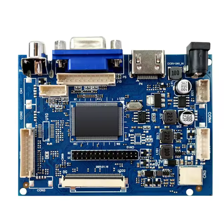 Pantalla LCD de 7 pulgadas para Raspberry Pi, placa de controlador con Monitor de placa de controlador, 1024X600, compatible con AV, con prioridad de marcha atrás - 1