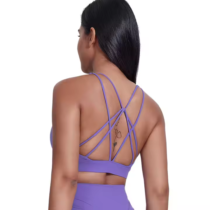 Sujetador Deportivo SHINBENE Super Nube 2.0 Con Tirantes Cruzados Y Acolchado Para Yoga Entrenamiento Y Gimnasio - 1