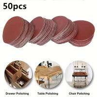 Kit De Discos De Arena De 2 Pulgadas 50-100pcs Para Taladro Herramientas Rotativas Con Placa De Apoyo Incluye Papel De Piedra De 60-2000 - details 8