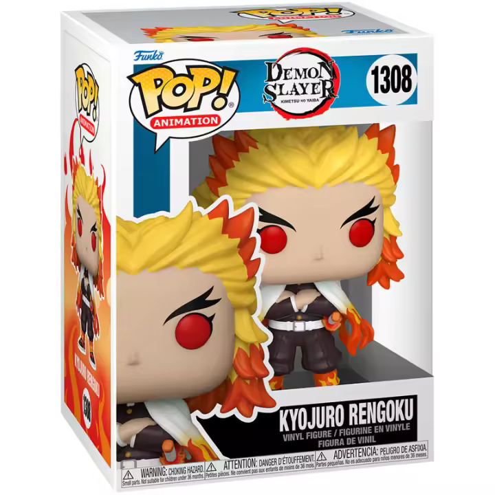 Figura Pop Demon Slayer Kimetsu No Yaiba Kyojuro Rengoku-Figura de Vinilo Coleccionable - Idea de Regalo- Mercancia Oficial - Juguetes para Niños y Adultos - Movies Fans - Muñeco para Coleccionistas y Exposición - 1