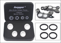 Pistón De Cerámica Para Freno De Disco De Bicicleta HEPPE Compatible Con SHIMANO M640 M810 M6120 M7120 M8020 M8120 M9120 Saint M820 4 Piezas Con Sellador Color Blanco - details 12