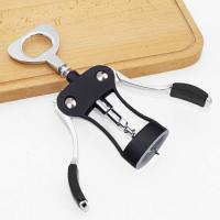 Multifunctional Wing Corkscrew Wine Bottle Opener for all Cork Stoppered and Beer Cap Bottles, Waiters - Black - details 4