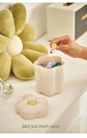 Basura De Escritorio En Forma De Flor 1pc Mini Bote De Basura Para El Hogar Y Dormitorio Para El Baño Y Uso Diario - details 4