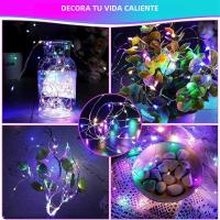 Cadena De Luces LED Fairy Con Hilo De Cobre 1/2/3/5/10M Alimentada Por Batería Para Decoración De Habitación Jardín Fiesta Boda - details 7