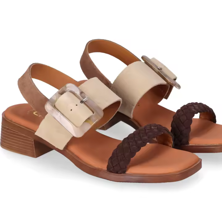 Chika10 Leather BINKA 01 Sandalia de Tacón Arena/Sand - 1