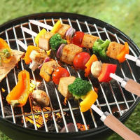 6Pcs Chinchetas Profesionales Para Parrilla BBQ Longos De Acero Inoxidable 340 Herramientas Para Alimentos Al Aire Libre Fácil De Limpia - details 0