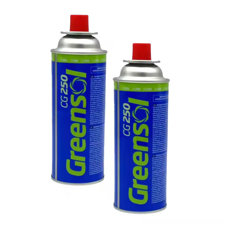 PLUSHOME Botellas de Camping Gas 227g/400ml: La Solución Ideal para Aventuras al Aire Libre - Pack de 2, 4, 6, 8 o 16 Botellas, Compatibles con Estufas Portátiles, Compactas y Ligeras, Duración de 1 a 2 Horas, Fácil Transporte y Almacenamiento - 1