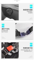 Casco De Motocicleta Eléctrico V E-Scooter Seguridad Ligero Urbanidad Para Hombres Y Mujeres Equipo De Moto Estilo Chopper Verano - details 11