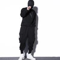 Pantalones Harem Sueltos Para Hombre Cargo Estilo Hip Hop Casual De Pierna Larga Con Bolsillos Pantalones De Motocicleta Streetwear - details 4