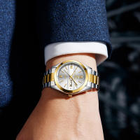 Reloj De Pulsera De Acero Inoxidable Para Hombres Y Mujeres Reloj De Cuarzo Moda Impermeable Con Calendario Reloj De Mano Dorada Lujo Resistente Al Choque - details 2