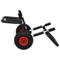 vidaXL Carrito plegable de kayak aluminio 90 kg - details 3