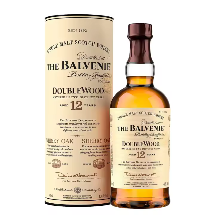 Whisky Balvenie 12 Años Double Wood - Botella 70 CL - Single Malt Scotch - 40% - 1