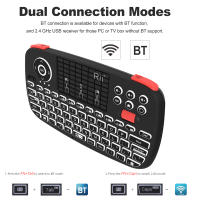 Teclado Inalámbrico Mini Rii I4 Con Touchpad Control Remoto De Ratón Para Windows Android TV Box Smart TV Backlit 2.4GHz - details 2
