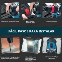 Taladro De Impacto Eléctrico Sin Cable 10mm Sin Batería Compatible Con Makita 18V Herramienta De Rotura De Hielo Para DIY En Casa - details 5