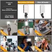 Luz De Video LED ST-120 Recargable 3000 mAh Con 3 Modos De Luz Ajustables CRI95 Portátil Mini Luz De Auto-Selfie 2500-9000K - details 3