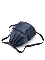 Mochila unisex azul marino de gran capacidad impermeable con cordón para ciclismo al aire libre - details 1
