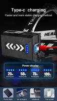 Linterna Frontal LED De Alta Potencia Recargable USB Con Telescópico Fuerte Luz Longitudinal Impermeable Para Camping Pesca Al Aire Libre - details 9