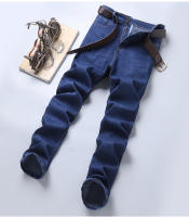 Jeans Rectos Para Hombre Moda 2024 Pantalones Slim Fit Elásticos Y Cómodos Trajes De Negocios Denim Suave Ropa Masculina De Marca - details 12