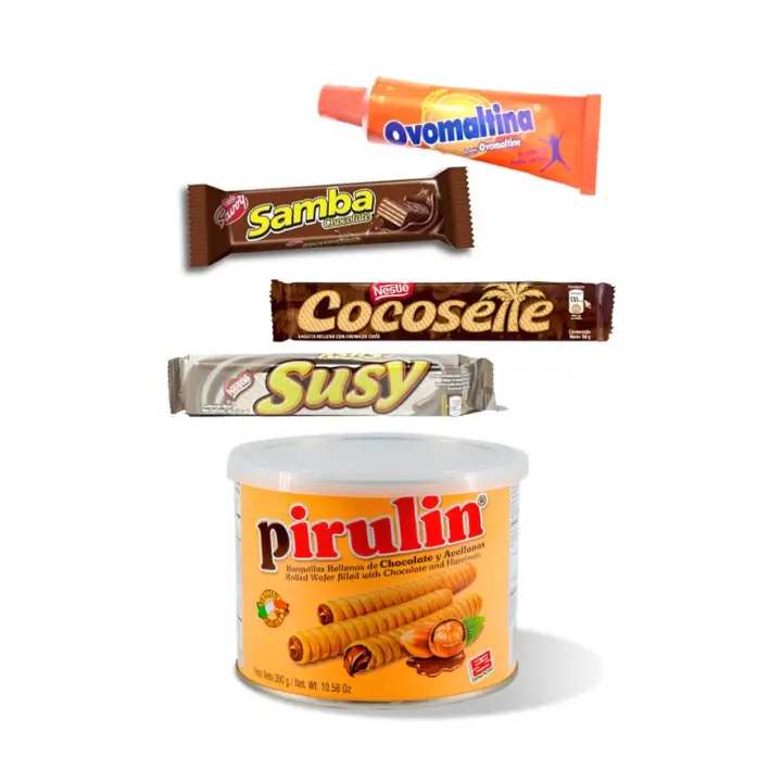 Wonderbox chuches venezolanas- Pirulin, Samba, Ovomaltina, Cocosette, Susy (Nestlé) - 1