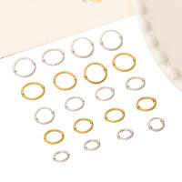 Set De 50 Piezas De Abalorios De Aleación Con Retención De Color Para Manualidades Joyería DIY Anillo De Agujero Doble Y Bola De Hilo Para Bolsos - details 6