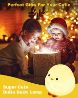 Luz de noche de patito, luz de noche de silicona suave regulable para guardería,luz de noche recargable con control táctil para - details 3