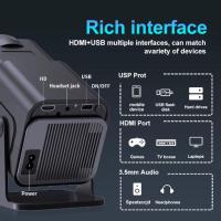 HY320 Mini Projector New Native 720P Android 11 4K 300ANSI Wifi6 BT5.0 Portable Outdoor Cinema 180° Rotating Projector - details 11