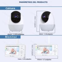 Monitor De Bebé WiFi 1080P HD Con Vídeo Remoto Y Luz Nocturna Nanny Visión Nocturna HD Lullabies Temperatura Cámara Móvil APP 4.3" - details 10