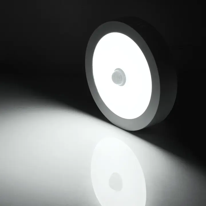 Lámpara De Techo Con Sensor De Movimiento PIR 6W-18W LED 110V-220V Para Habitación Cocina Pasillo Dormitorio Iluminación Moderna Beige - 1