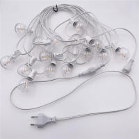 Luces De Cable Blanco G40 Para Exterior IP44 Resistentes Al Clima Con Bombillas Inquebrantables Para Fiestas Y Bodas - details 5