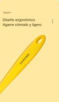 Set De 2 Cuchara De Silicona Para Cocina Y Hornear Utensilios Ecológicos Para Mezclar Pasteles Crema Amarillo/Marrón Scrapers - details 6