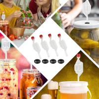 4 piezas de Tubos de fermentación, juego de Brocas de fermentación para Tubos de fermentación, Batea de fermentación with tapones - details 3