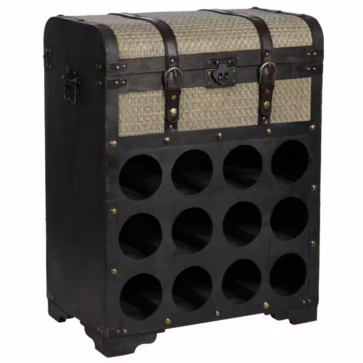 Baul botellero de madera 45x28x59h cm - 1