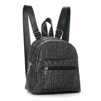 Mochila nueva de doble capa con cremallera, mochila informal con personalidad, mochila de paja - details 8
