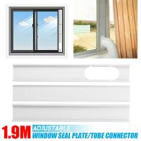 Kit De Adaptador De Ventana Portátil PVC Con Placa Deslizante Y Parachoques Para Aire Acondicionado Tamaño De La Placa 15cm O 13cm - details 5