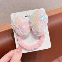 Cinta Elástica Para Cabello Con Mariposa De Lentejuelas Para Niñas Accesorio De Princesa Decorativo Para Niños Cabeza De Bebé - details 4