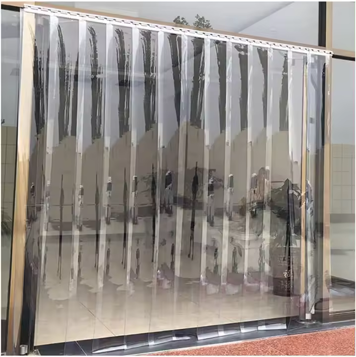 Lamas Persianas Verticales PVC Cortina Puerta Tira de PVC Tiras Vinilo por Comercio, Fábrica, Garaje, Personalizado (Size : 90x200cm/35.43x78.74in) - 1