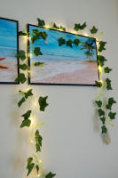 Vine De Iva Falsa Con Luces LED 12/10/2m Para Decoración De Hogar Y Bodas Verde Artificial Con Hojas Para Decoración De Habitaciones Y Exposiciones - details 8