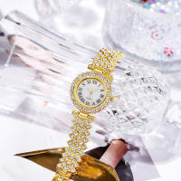 Set De 6 Relojes De Mujer De Lujo Con Rhinestones Diseño Roma Pulsera De Moda Joyería Relogio Feminino Sin Caja - details 2
