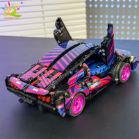 HUIQIBAO High-Tech Bloque De Construcción De Carreras Super 586PCS 1/18 Con Retroceso Vehículo MOC Juguete De Construcción Para Niños - details 7