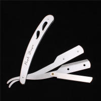 Cuchilla De Afeitar Para Hombres Con 10 Hojas Acero Inoxidable Barber Razor Herramienta De Peluquería Afeitadora Portátil Para Rostro Y Cuerpo Z6102 - details 5